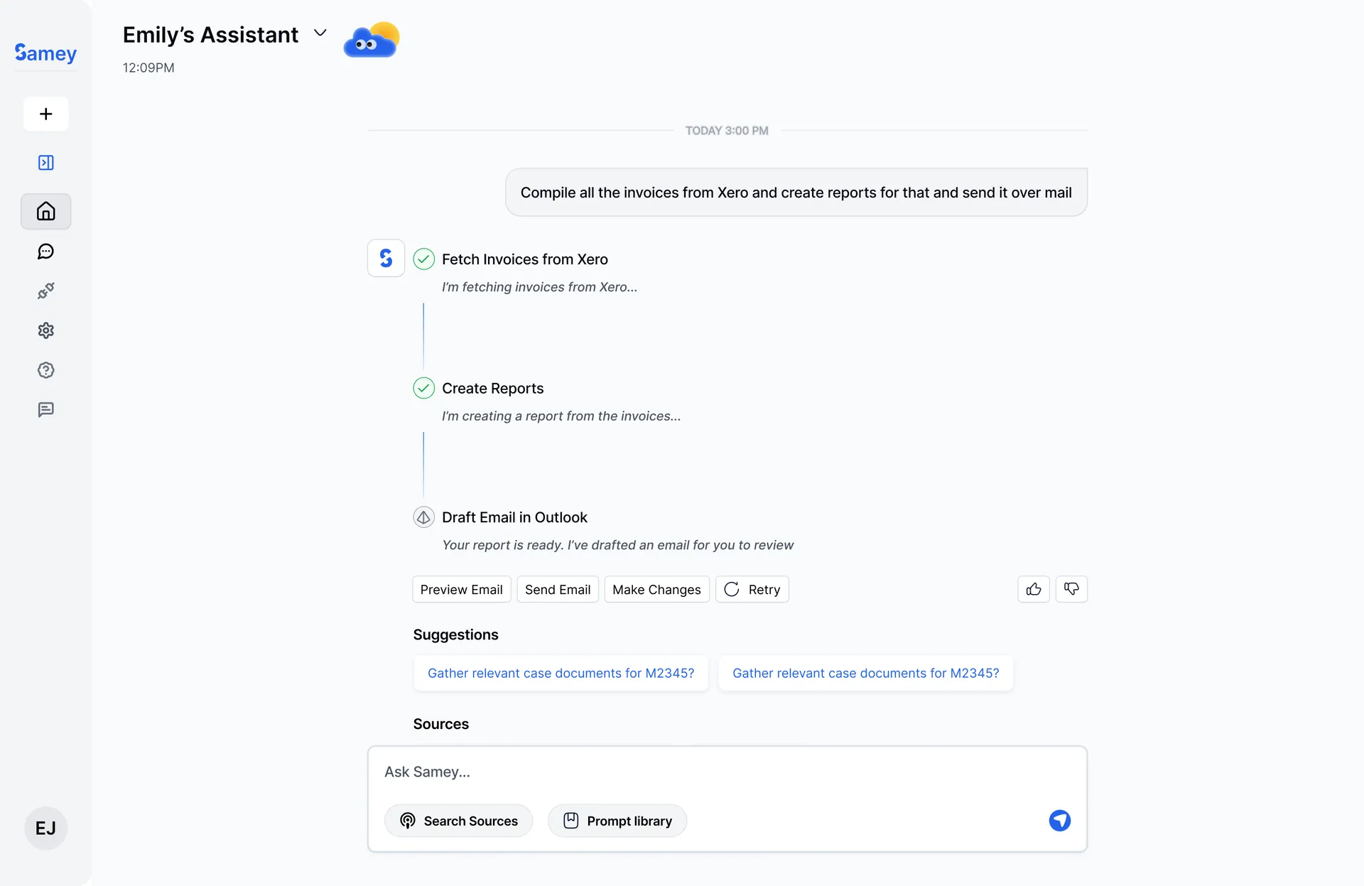 Samey AI – 24/7 AI Assistant for Legal and Accounting Teams screenshot 3